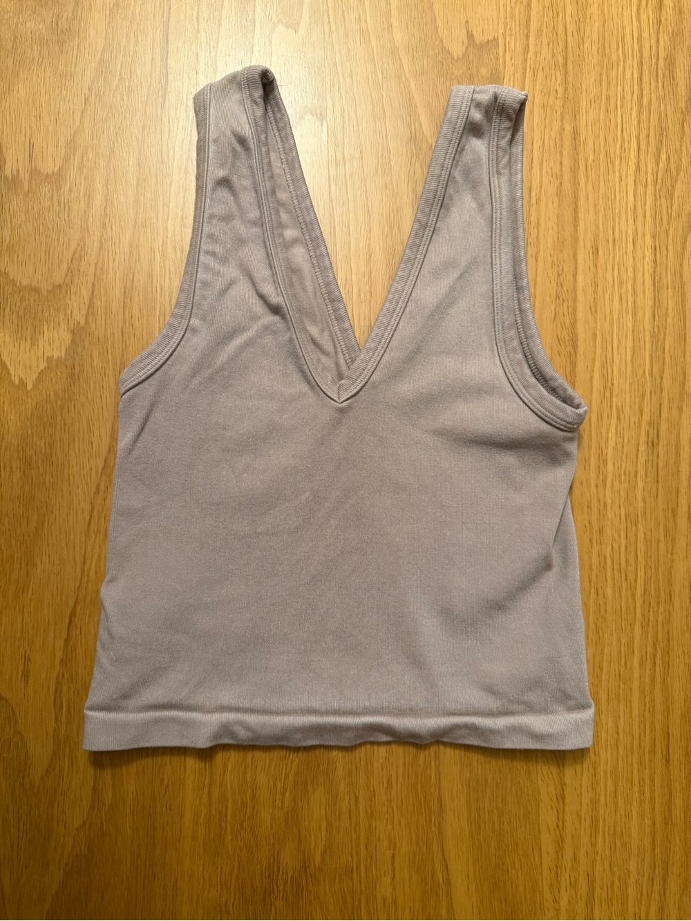 Sincerely Jules Beige Cropped Cropped Tank Top